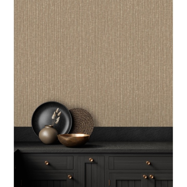 Papel pintado efecto textil texturizado - Senza Fabric 681746