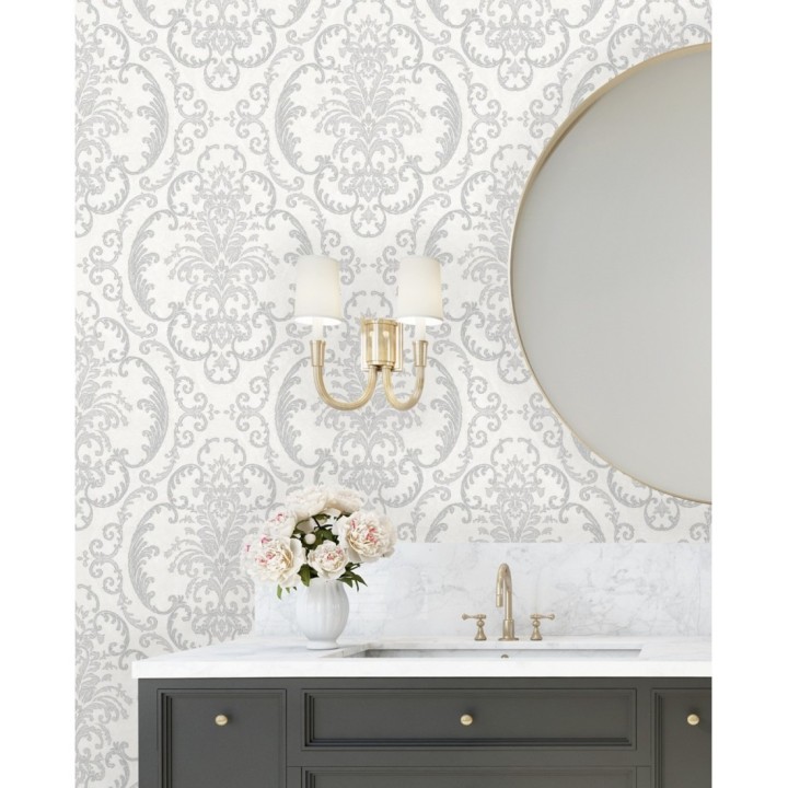 Papel pintado damasco estilo árabe con relieve efecto textil - Samarcanda 681747