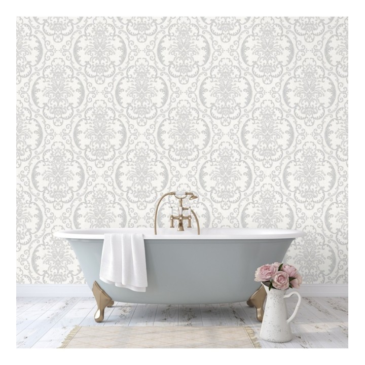 Papel pintado damasco estilo árabe con relieve efecto textil - Samarcanda 681747