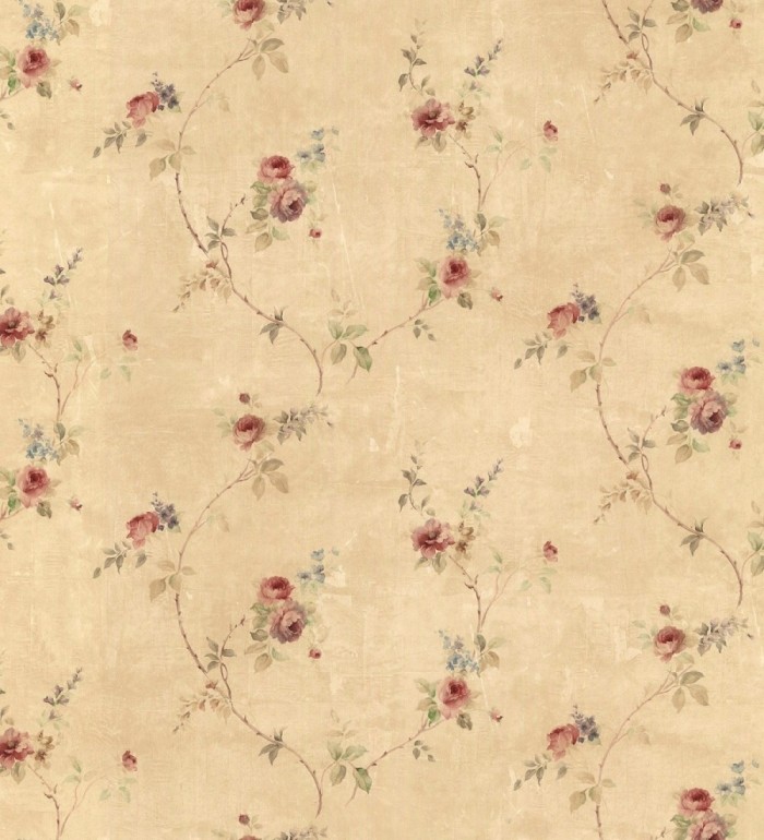 Papel pintado pequeñas flores estilo vintage - Emma Flowers 121436