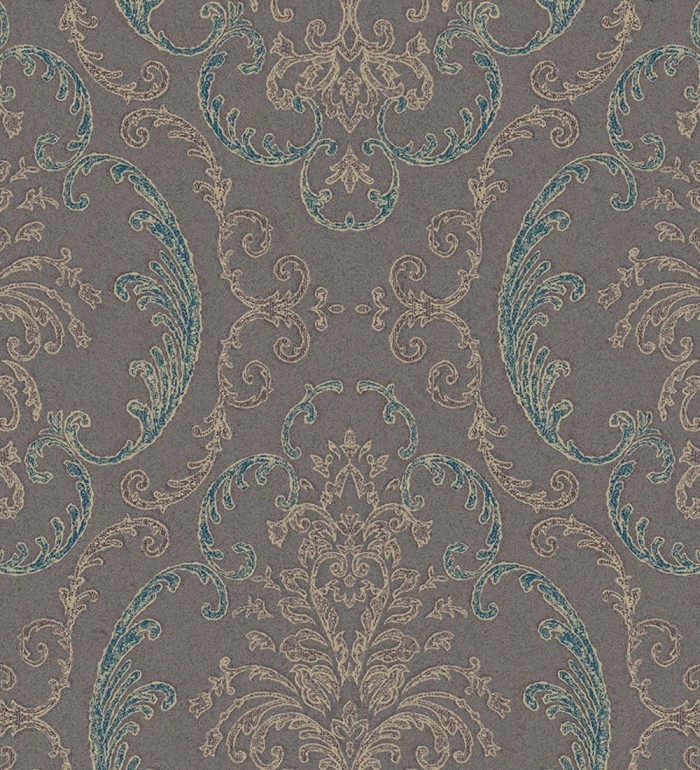 Papel pintado damasco estilo árabe con relieve efecto textil - Samarcanda 681749