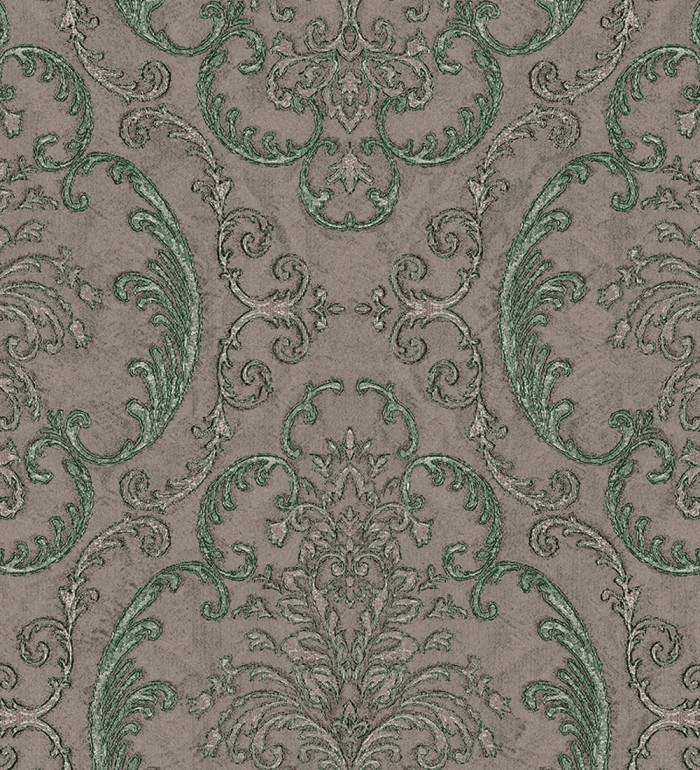 Papel pintado damasco estilo árabe con relieve efecto textil - Samarcanda 681750