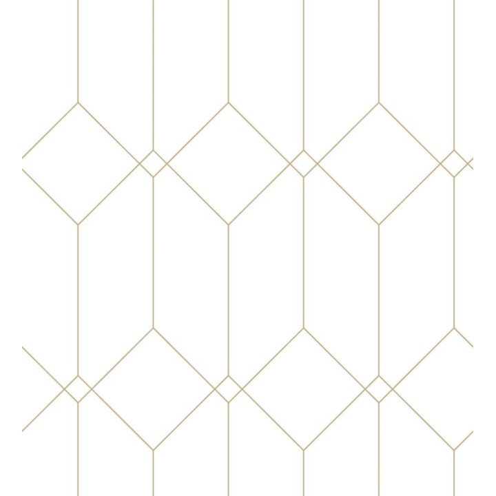 Papel pintado de rombos 3d estilo Art déco - New Evert 681763