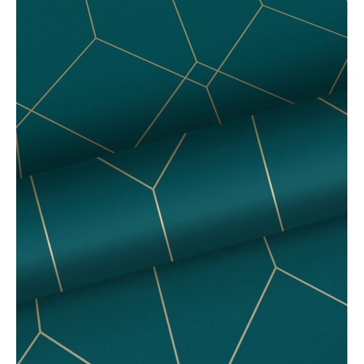 Papel pintado de rombos 3d estilo Art déco - New Evert 681764