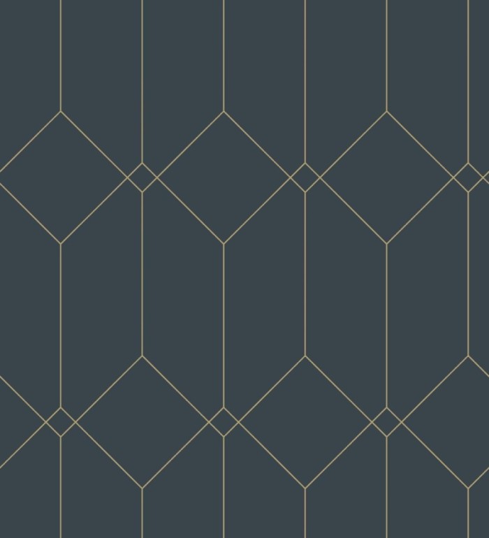 Papel pintado de rombos 3d estilo Art déco - New Evert 681765