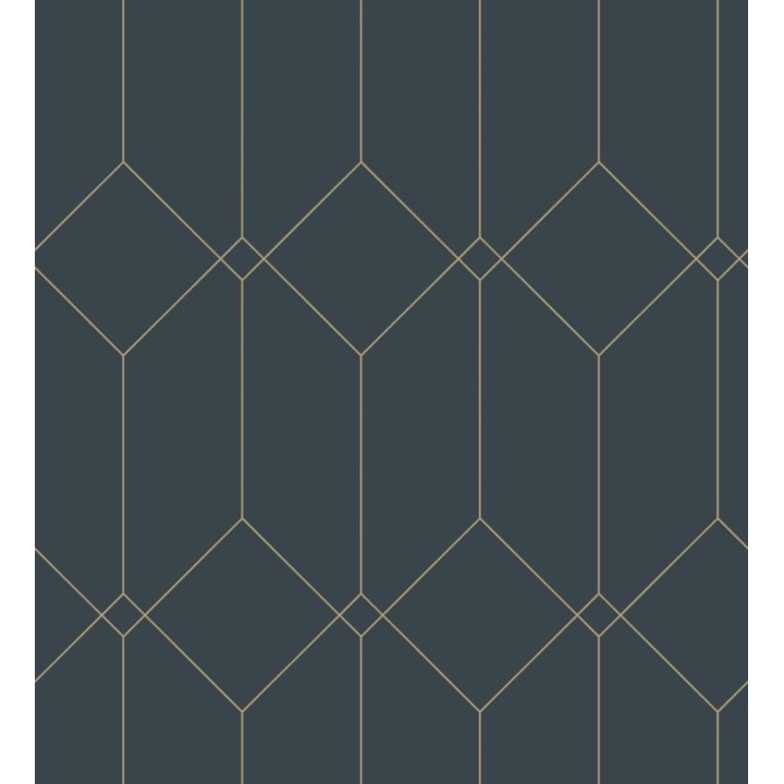 Papel pintado de rombos 3d estilo Art déco - New Evert 681765
