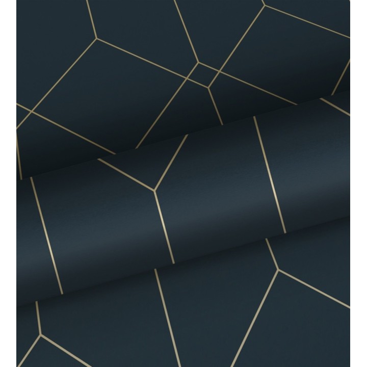 Papel pintado de rombos 3d estilo Art déco - New Evert 681765