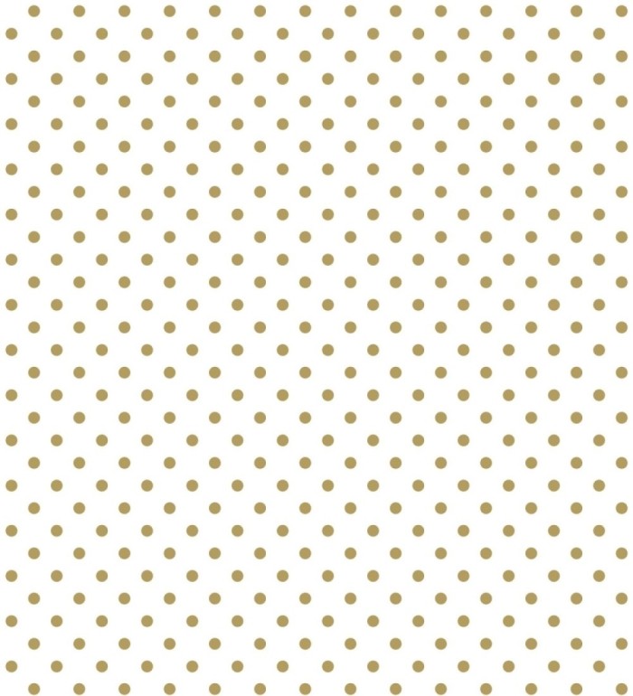 Papel pintado de lunares dorados fondo blanco - Viorica Dots 681769