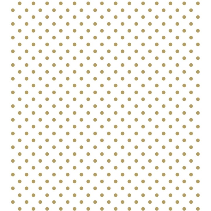 Papel pintado de lunares dorados fondo blanco - Viorica Dots 681769