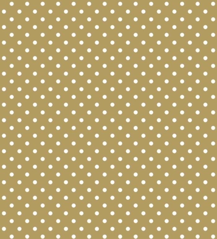 Papel pintado de lunares blancos fondo dorado - Viorica Dots 681770