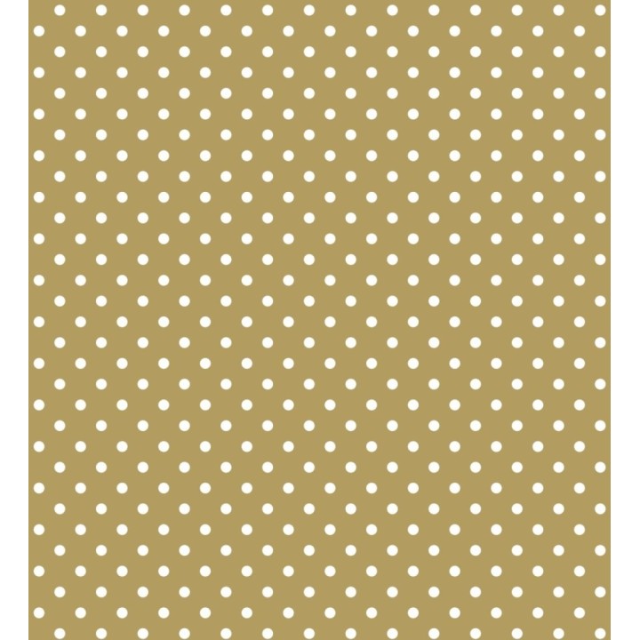 Papel pintado de lunares blancos fondo dorado - Viorica Dots 681770