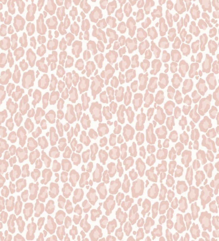 Papel pintado imitación piel de leopardo tonos rosa - Sarabi Leopard 681785