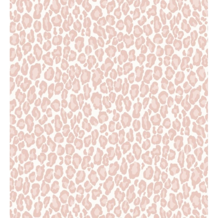 Papel pintado imitación piel de leopardo tonos rosa - Sarabi Leopard 681785