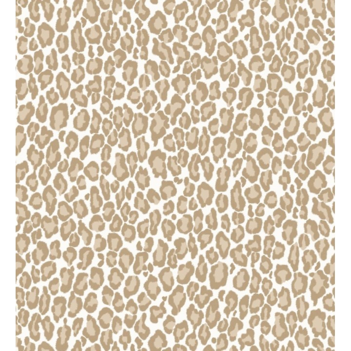 Papel pintado imitación piel de leopardo tonos beige - Sarabi Leopard 681786