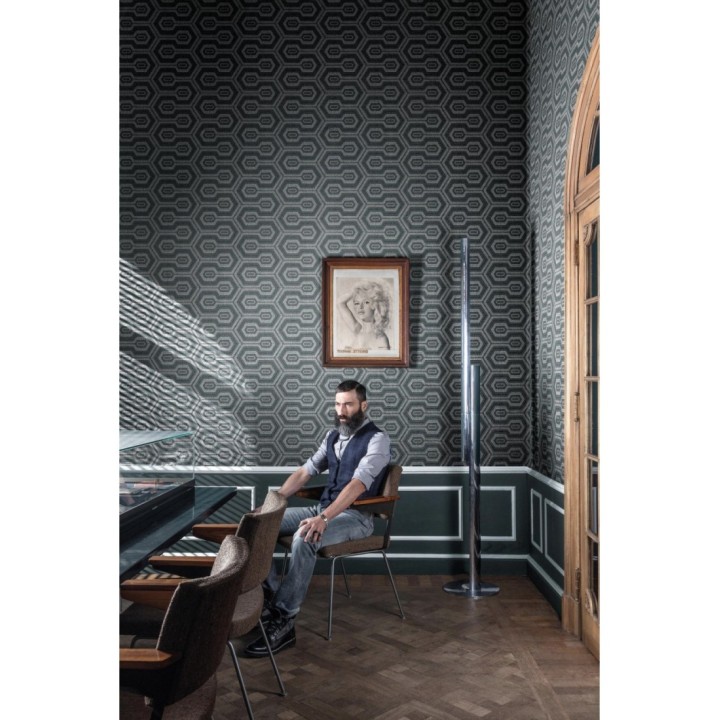 Papel pintado geométrico moderno - Himba 121498