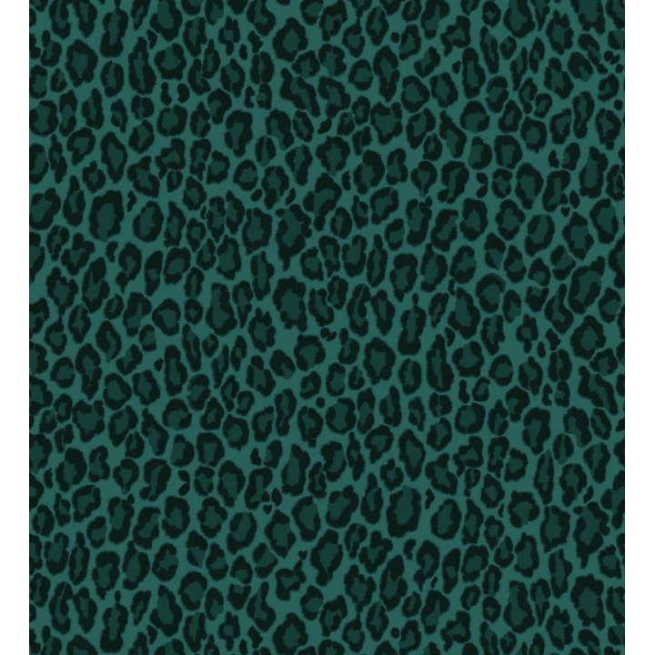 Papel pintado imitación piel de leopardo tonos verde - Sarabi Leopard 681788
