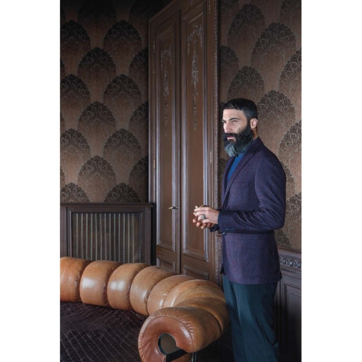 Papel pintado damasco moderno estilo hindú - Zindai 121516