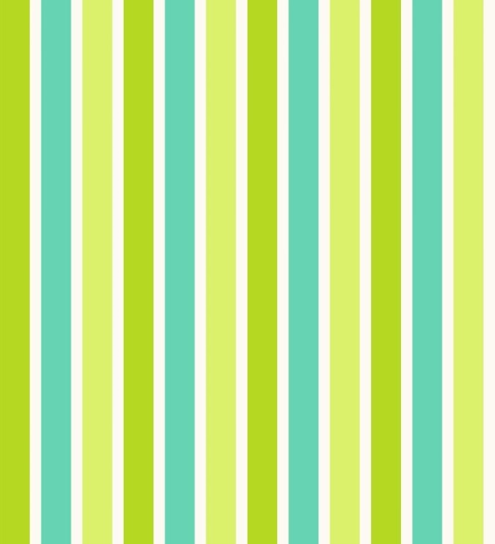 Papel pintado multirayas para niños en tonos turquesa y verde - Pini Stripes 681799