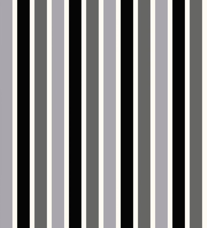 Papel pintado multirayas para niños en tonos grises y negro - Pini Stripes 681800