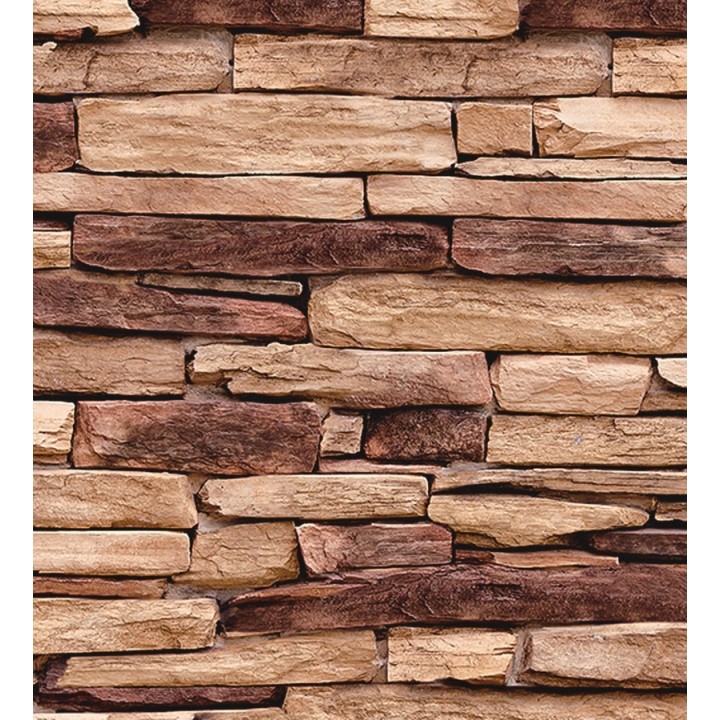 Papel pintado muro de piedra pizarra - Troyan Hall 122366