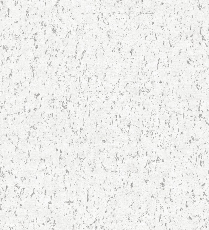 Papel pintado textura de corcho con inserciones metalizadas color blanco - Ameka 681822