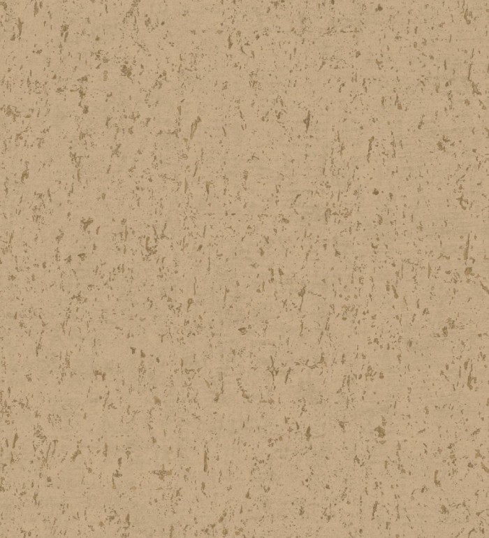 Papel pintado textura de corcho con inserciones doradas color ocre - Ameka 681827
