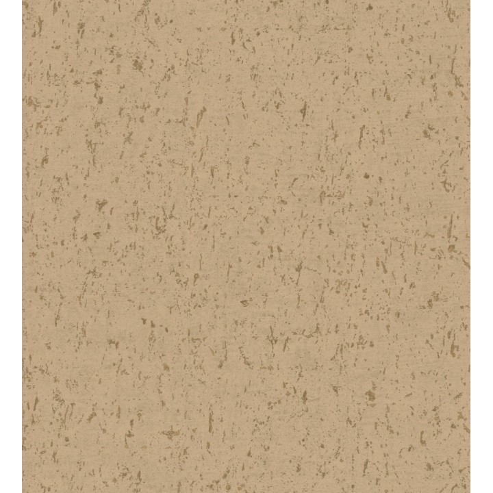 Papel pintado textura de corcho con inserciones doradas color ocre - Ameka 681827