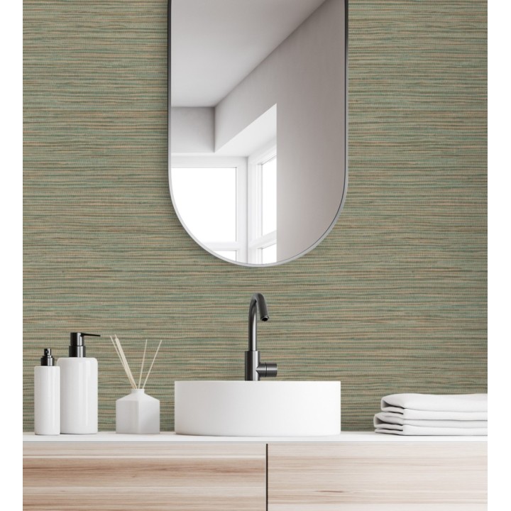 Papel pintado con textura de fibras de cáñamo fondo verde - Sisay Texture 681828