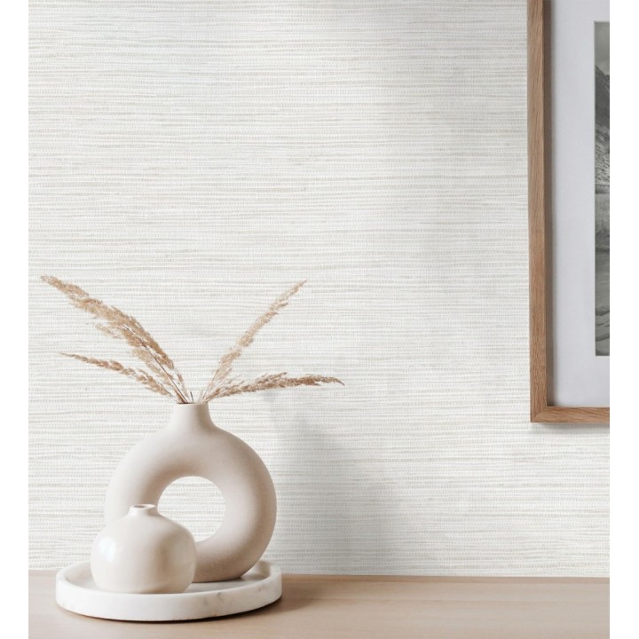 Papel pintado con textura de fibras de cáñamo fondo blanco - Sisay Texture 681830