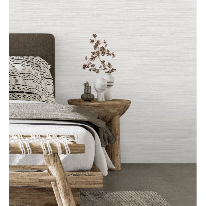 Papel pintado con textura de fibras de cáñamo fondo blanco - Sisay Texture 681830