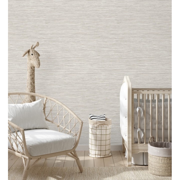 Papel pintado con textura de fibras de cáñamo fondo beige tostado - Sisay Texture 681831