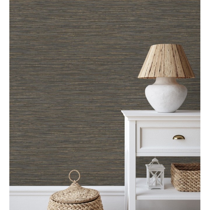 Papel pintado con textura de fibras de cáñamo fondo marrón oscuro - Sisay Texture 681833