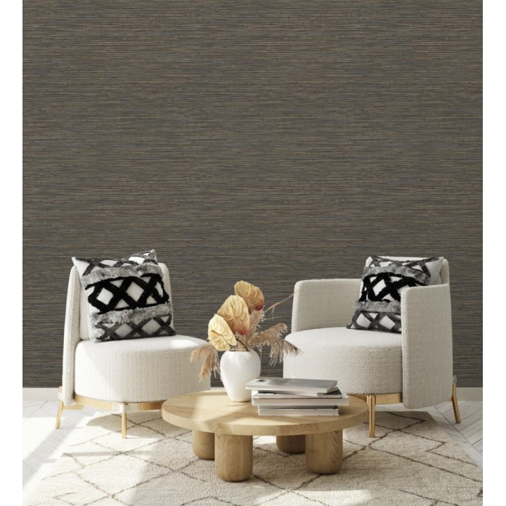 Papel pintado con textura de fibras de cáñamo fondo marrón oscuro - Sisay Texture 681833