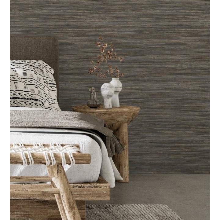 Papel pintado con textura de fibras de cáñamo fondo marrón oscuro - Sisay Texture 681833