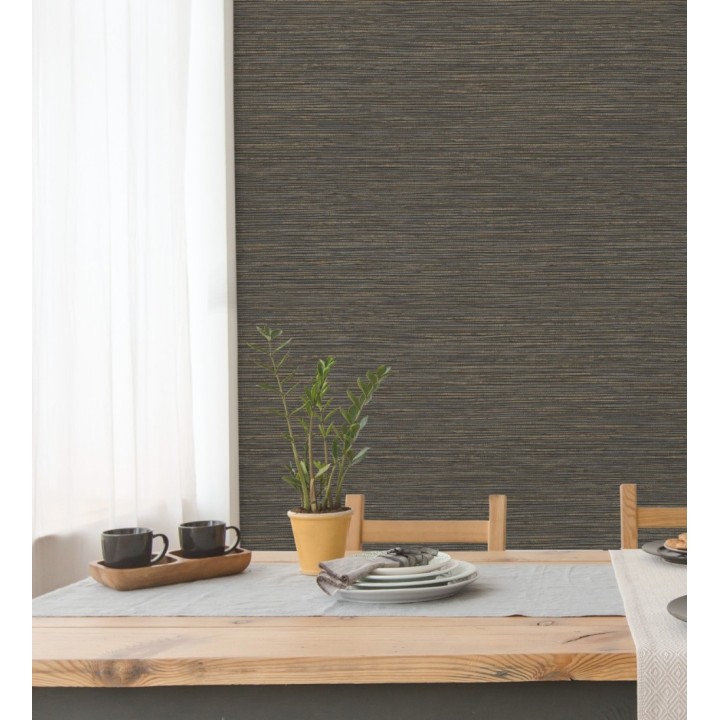 Papel pintado con textura de fibras de cáñamo fondo marrón oscuro - Sisay Texture 681833