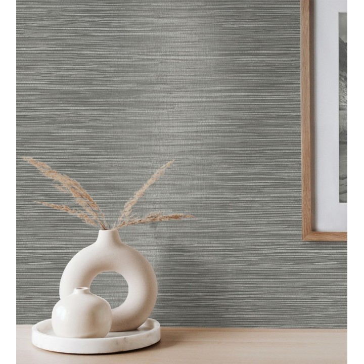 Papel pintado con textura de fibras de cáñamo fondo gris oscuro - Sisay Texture 681835