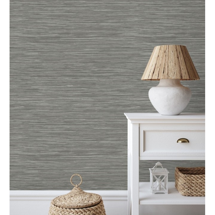Papel pintado con textura de fibras de cáñamo fondo gris oscuro - Sisay Texture 681835