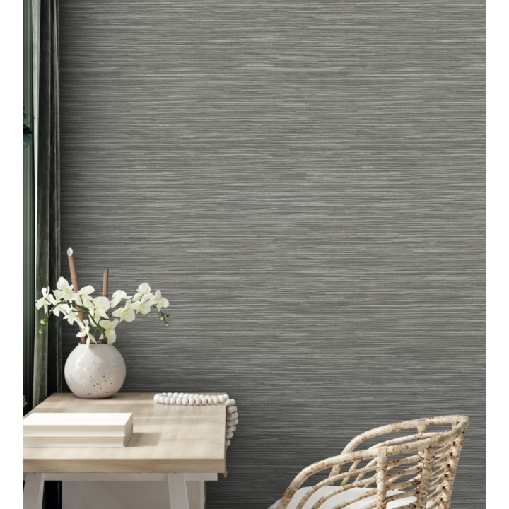 Papel pintado con textura de fibras de cáñamo fondo gris oscuro - Sisay Texture 681835