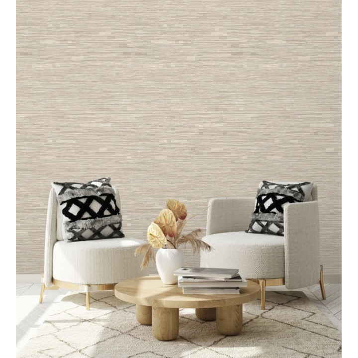 Papel pintado con textura de fibras de cáñamo fondo beige claro - Sisay Texture 681837