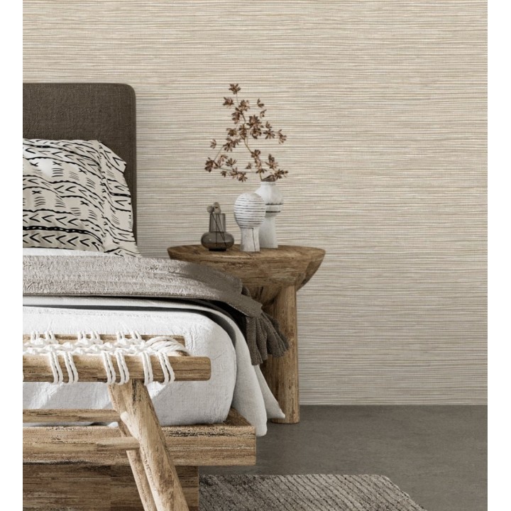 Papel pintado con textura de fibras de cáñamo fondo beige claro - Sisay Texture 681837