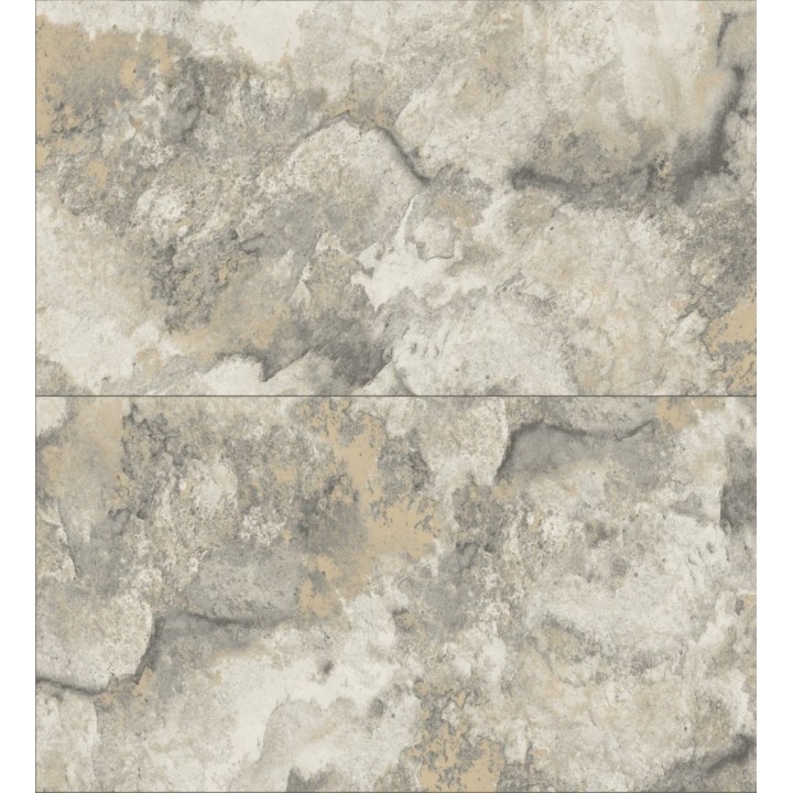 Papel pintado losas de piedra de cuarcita con incrustaciones doradas - Sika Stone 681848