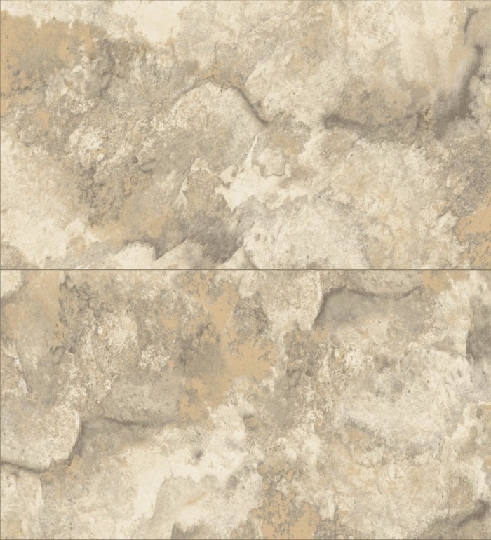 Papel pintado losas de piedra de cuarcita con incrustaciones doradas - Sika Stone 681849