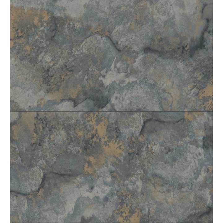 Papel pintado losas de piedra de cuarcita con incrustaciones doradas - Sika Stone 681851