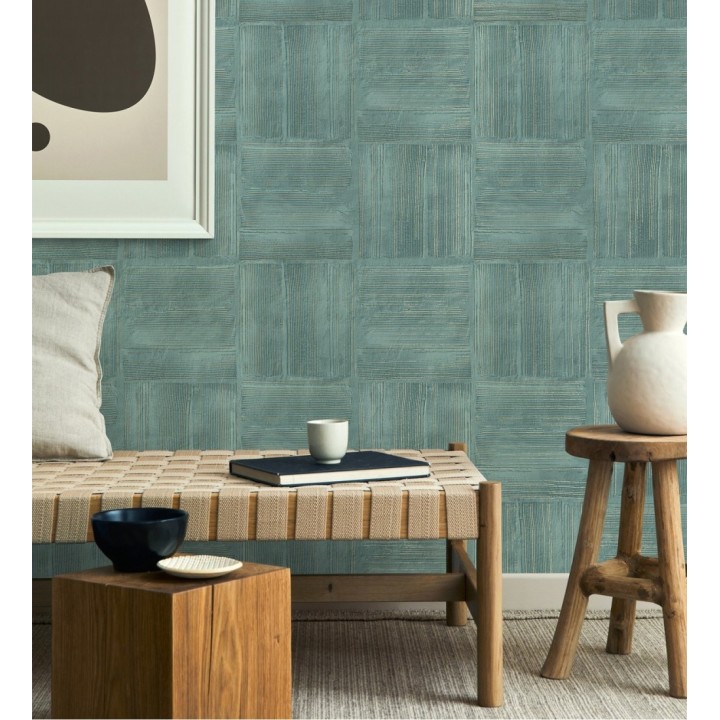 Papel pintado muro de bloques de rasillón - Kaseko 681854