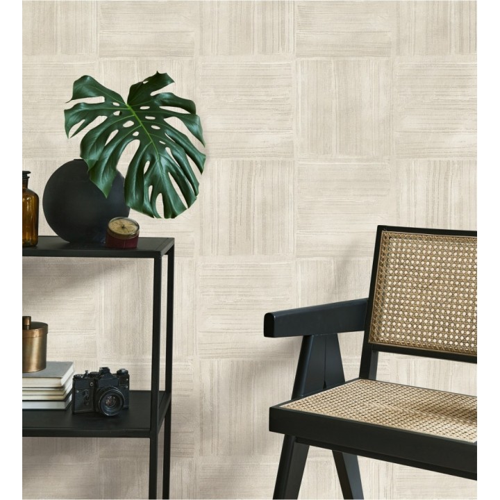 Papel pintado muro de bloques de rasillón - Kaseko 681855