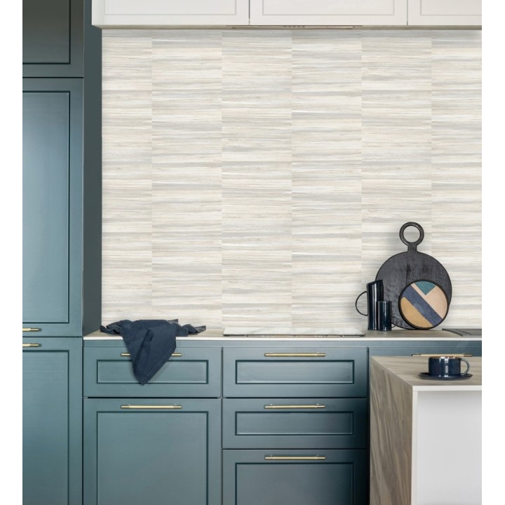 Papel pintado lascas de madera con inserciones en oro - Jabarl 681860