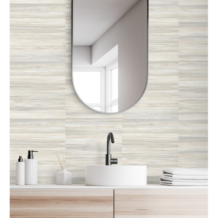 Papel pintado lascas de madera con inserciones en oro - Jabarl 681860