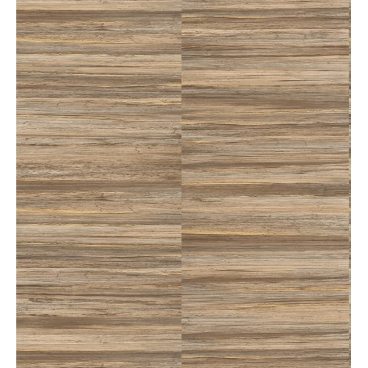 Papel pintado lascas de madera con inserciones en oro - Jabarl 681862