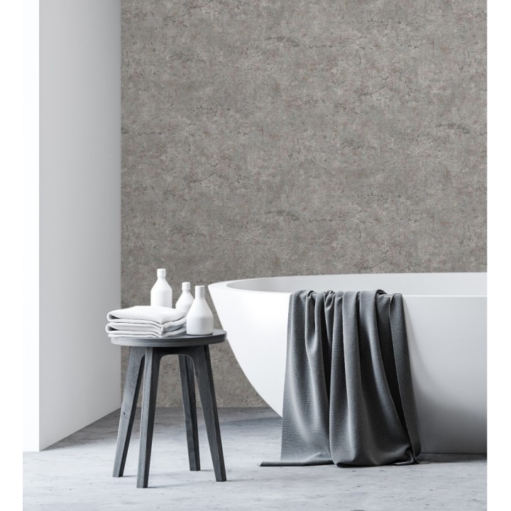 Papel pintado pared de piedra natural texturizado en arena tonos visón - Oni Stone 681869