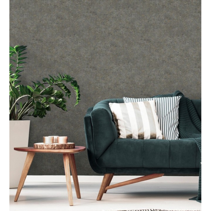 Papel pintado pared de piedra natural texturizado en arena tonos ahumados - Oni Stone 681870